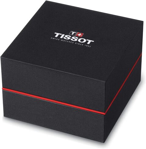 Tissot mens Tissot Luxury Powermatic 80 316L stainless steel case with yellow gold PVD coating Automatic Watch, Grey, Stainless steel, 22 (T0864072226100) in Kuwait