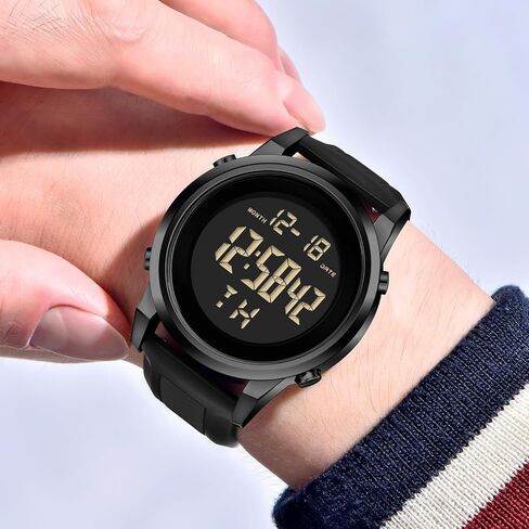 Military Silver Waterproof Sports Wrist Watches for Men Digital Tactical Mens Sport Watches Waterproof Military in Saudi Arabia