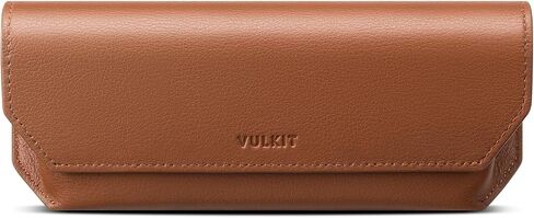 VULKIT Genuine Leather Glasses Case, Magnetic Closure Sunglasses Case, Eye Glasses Cases for Men & Women Spectacle Cases in Kuwait