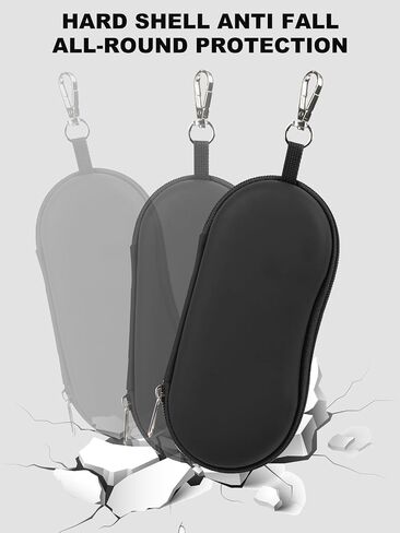 CORVIDA Double Glasses Case Hard EVA Shell Dual Eyeglasses Case Travel Sunglasses Organizer Includes Microfiber Cloth in Saudi Arabia