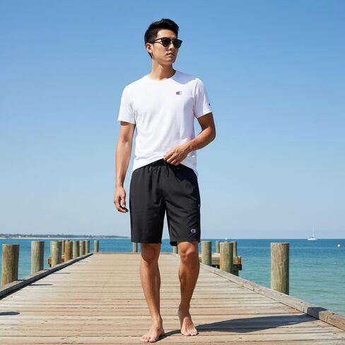 Champion Mens Swim Trunks with Mesh Liner - 9" Inseam Quick Drying Mens Bathing Suit, Board Shorts for Swimming, Beach in Saudi Arabia