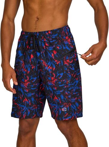 Champion Mens Swim Trunks with Mesh Liner - 9" Inseam Quick Drying Mens Bathing Suit, Board Shorts for Swimming, Beach in Saudi Arabia