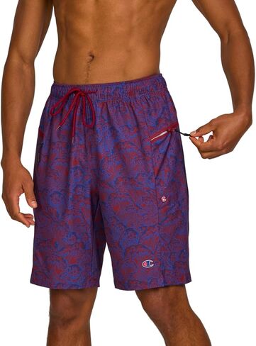 Champion Mens Swim Trunks with Mesh Liner - 9" Inseam Quick Drying Mens Bathing Suit, Board Shorts for Swimming, Beach in Saudi Arabia