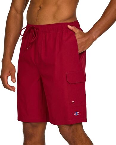 Champion Mens Swim Trunks with Mesh Liner Cargo Pocket- 9" Inseam Quick Dry Bathing Suit Board Shorts for Beach Swimming in Saudi Arabia