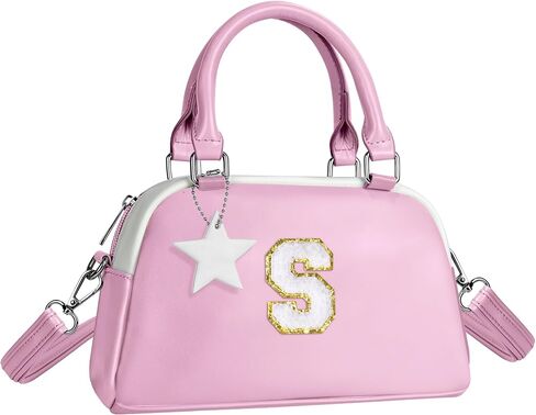 Elilier Girls Kids Crossbody Bag - Gifts for Girls Kids Toddler | Letter Pink Purse for Girl Kid, Toddler Purse Wallet, 4-12 Year Old Girl Birthday Gifts for Daughter Granddaughter Sister in Saudi Arabia