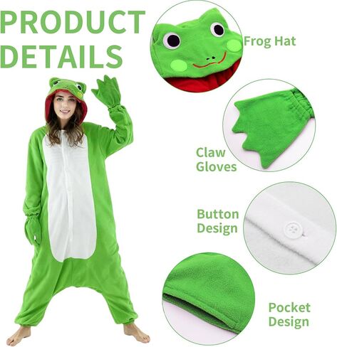 Adult Animal Onesie Flannel Halloween Costume Cosplay One-Piece Pajamas Women Man Sleepwear Homewear in Saudi Arabia