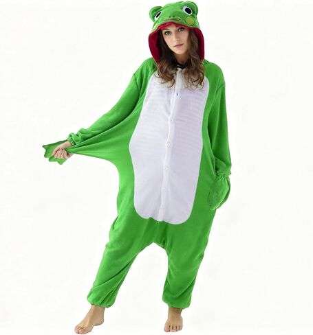 Adult Animal Onesie Flannel Halloween Costume Cosplay One-Piece Pajamas Women Man Sleepwear Homewear in Saudi Arabia
