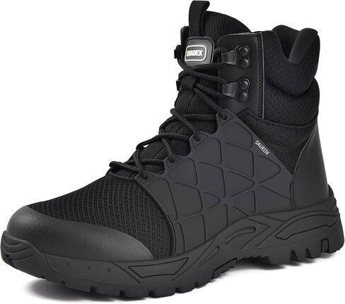 SUADEX Steel Toe Boots for Men Women Arch Support Waterproof Work Construction Indestructible Safety Boots Puncture Proof Composite Toe Boot in Kuwait