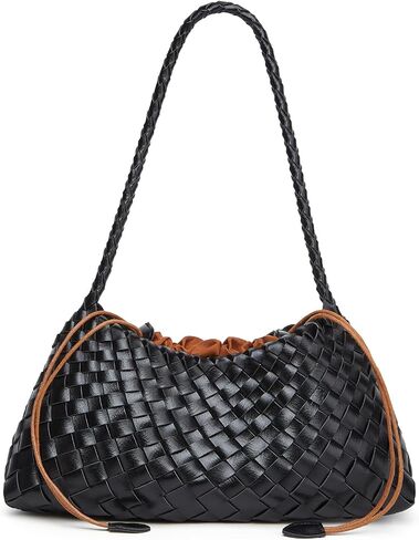 2 Pcs Slouchy Woven Hobo Bags Women Trendy Underarm Crossbody Shoulder Bag Summer Beach Travel Bag Bucket Tote Handbag in Saudi Arabia
