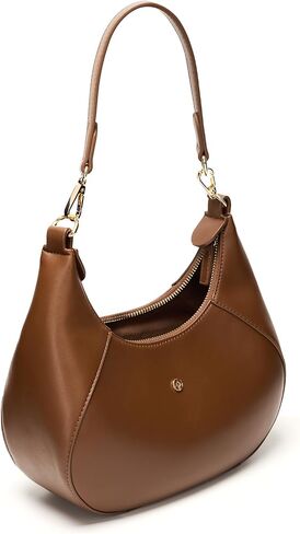 TOPEAST Purses for Women, Crescent Shoulder Bag, Small Soft Leather Trendy Hobo Handbags with Crescent Snap & Removable Strap in Saudi Arabia