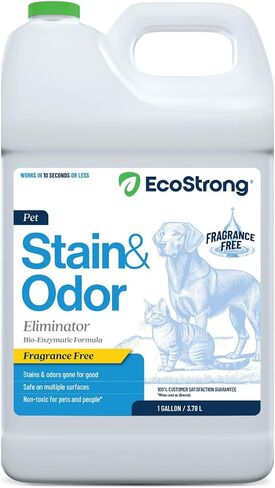 Eco Strong Pet Stain and Odor Remover - Cat Urine Enzyme Cleaner Destroyer, Urine Destroyer for Dogs, Pet Urine Enzyme Cleaner - 128 Oz in Saudi Arabia