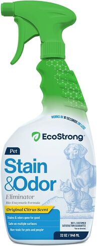 Eco Strong Pet Stain and Odor Remover - Pet Odor Eliminator, Urine Destroyer for Dogs, Pet Urine Enzyme Cleaner | Jasmine Bloom - 128 oz in Saudi Arabia