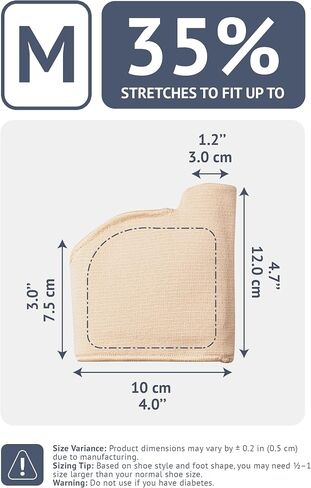 Brison Metatarsal Pads for Women and Men Ball of Foot Cushion - Gel Sleeves Cushions Pad - Fabric Soft Socks for Supports Feet Pain Relief - 2 Pairs (Beige, Medium) in Kuwait