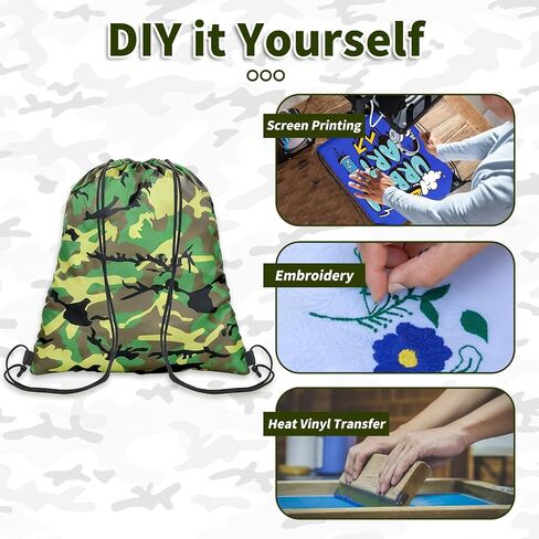 120pcs drawstring bags bulk, drawstring backpack bulk camouflage drawstring bags bulk camo bag camo backpack army party favors cinch bags bulk string bags 12 Colors Paintball Party Favors in Saudi Arabia