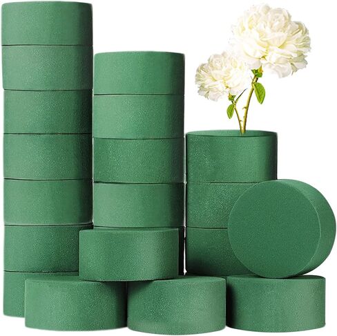 6 Pcs Flower Foam Blocks,Green Plant Foam,Wet & Dry Green Floral Foam for Flower Arrangements,Birthdays,Home Decorations,Garden,Wedding(5.5"L x 3.1"W x 1.7"H) in Kuwait
