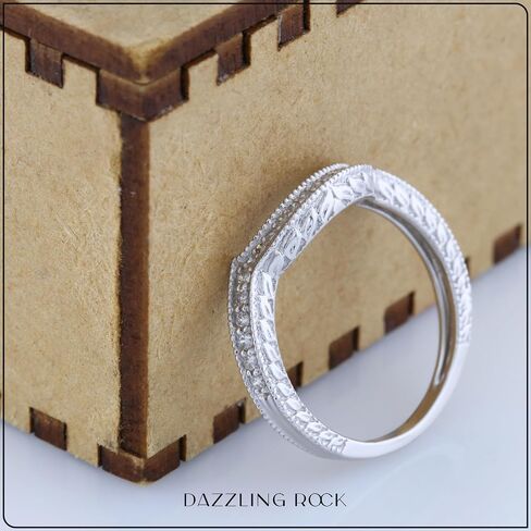 مجموعة Dazzlingrock 0.3tw 14k ألماس مستدير لذكرى الزفاف للنساء، حماية معززة 1/، ذهب أبيض خالص in Kuwait