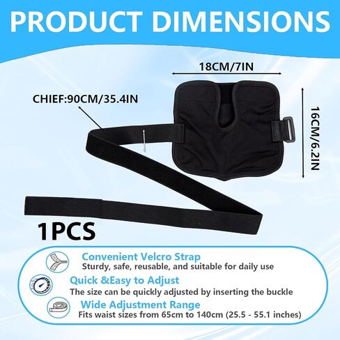 1PCS Peritoneal Dialysis Belt, Adjustable PD Catheter Holder, Feeding Tube Holder for Peg Tube, J-Tube, G Tube Accessories, Dialysis Patients for Sports and Nursing Supplies(Black) in Saudi Arabia