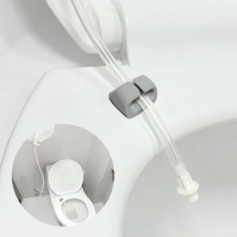 Drain-Away PD Toilet Clip- Secure Effluent Disposal Attachment for Dialysis Tubing - Essential PD Dialysis Accessory,Universal Size (PD Toilet Clip, 2 Pack) in Kuwait