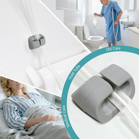 Drain-Away PD Toilet Clip- Secure Effluent Disposal Attachment for Dialysis Tubing - Essential PD Dialysis Accessory,Universal Size (PD Toilet Clip, 2 Pack) in Kuwait