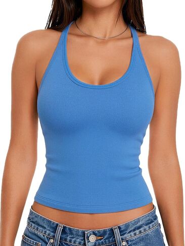 Avidlove Tank Tops with Built in Bras Ribbed Lace Racerback Work Out Tank Top Yoga Gym Going Out Tops Womens Summer Outfits in Kuwait