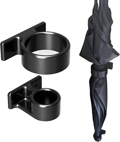 Wall-Mounted Umbrella Holder with Drip Tray - Self-Adhesive Design, Space-Saving Stand for Home, Camping, RV, Van, Includes Double-Sided Tape in Saudi Arabia