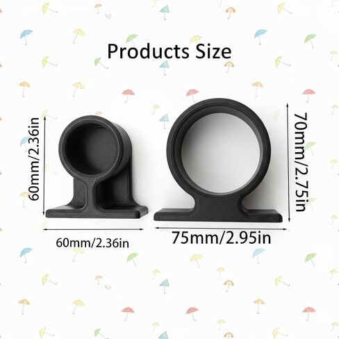 Wall-Mounted Umbrella Holder with Drip Tray - Self-Adhesive Design, Space-Saving Stand for Home, Camping, RV, Van, Includes Double-Sided Tape in Saudi Arabia