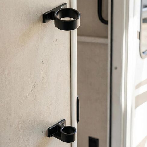 Wall-Mounted Umbrella Holder with Drip Tray - Self-Adhesive Design, Space-Saving Stand for Home, Camping, RV, Van, Includes Double-Sided Tape in Saudi Arabia