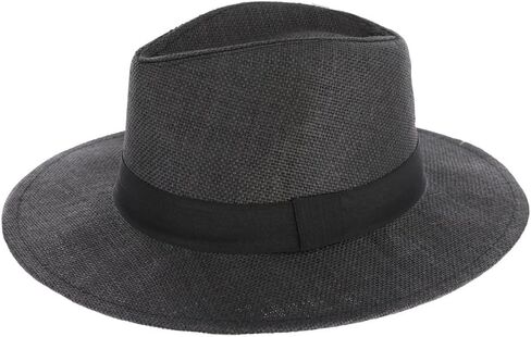 TOP HEADWEAR Womens Panama Upturn Paper Braid Wide Brim Fedora Hat in Kuwait