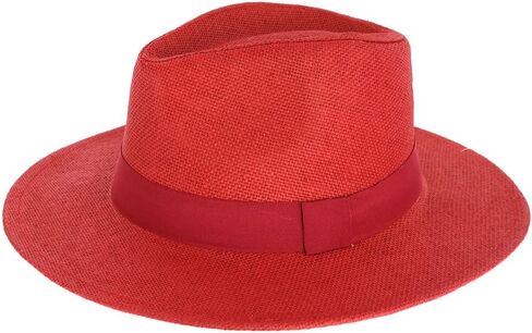 TOP HEADWEAR Womens Panama Upturn Paper Braid Wide Brim Fedora Hat in Kuwait