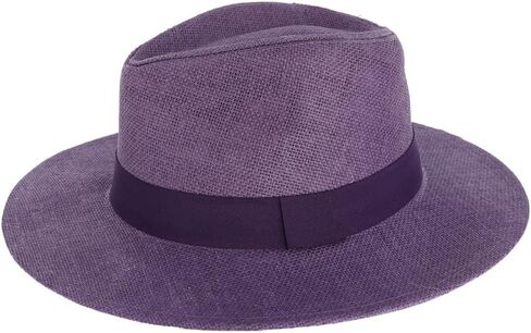 TOP HEADWEAR Womens Panama Upturn Paper Braid Wide Brim Fedora Hat in Kuwait