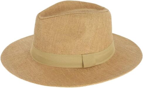 TOP HEADWEAR Womens Panama Upturn Paper Braid Wide Brim Fedora Hat in Kuwait