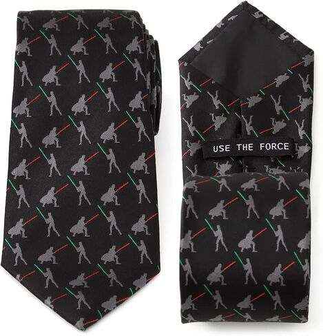 Cufflinks Inc. Vader v. Luke Battle Lightsaber Black Mens Tie in Kuwait