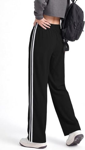 Safort Womens 28"/30"/32"/34" Track Pants Wide Leg Sweatpants Zipper Pockets Jogger Athletic Running in Kuwait