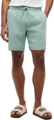 Tommy Hilfiger Men's Lightweight Linen Shorts 8 Inch in Regular Fit in Kuwait