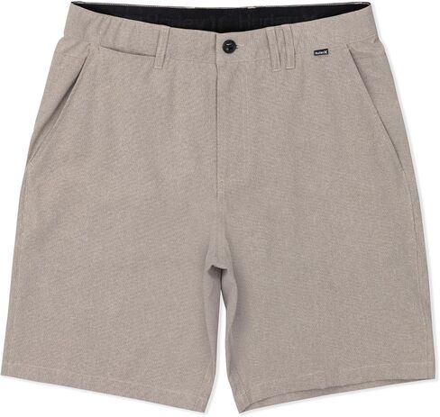 Hurley Men's Phantom 4-Way Stretch Microcheck Hybrid Walk Shorts, 9" Inseam 20" Outseam, Quick Dry, Button Closure in Kuwait