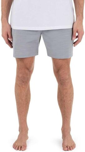 Hurley Men's Phantom 4-Way Stretch Walk Shorts, 7" Inseam 18" Outseam. Quick Dry, Elastic Waistband in Kuwait