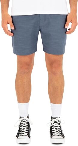 Hurley Men's Phantom 4-Way Stretch Walk Shorts, 7" Inseam 18" Outseam. Quick Dry, Elastic Waistband in Kuwait