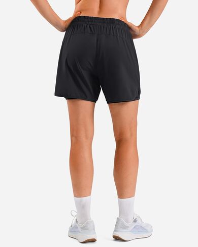G Gradual 2 in 1 Running Shorts for Women 3"/5" High Waisted Athletic Gym Tennis Workout Shorts with Liner 2 Zipper Pockets in Kuwait