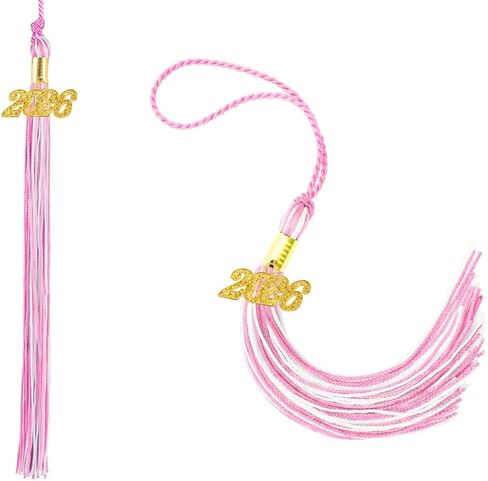 Graduation Tassel, Blue White Tassel Graduation 2026, 2 PCS 2026 Tassel, Academic Graduations Cap Tassels with 2026 Year Gold Date Charm for Graduations Cap Hat Decorations for Grad Party Ceremonies in Saudi Arabia