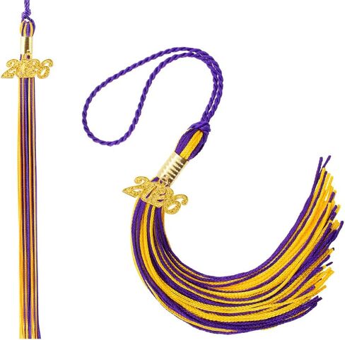 Graduation Tassel, Blue White Tassel Graduation 2026, 2 PCS 2026 Tassel, Academic Graduations Cap Tassels with 2026 Year Gold Date Charm for Graduations Cap Hat Decorations for Grad Party Ceremonies in Saudi Arabia