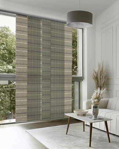 Two-Room Refresh Bundle - Mayonaka + God Rays Sliding Panel Track Blinds, Set of 2 for Living Room, Bedroom, Patio Doors in Saudi Arabia