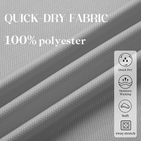 10-Pack Boys Shirts Youth Athletic Quick Dry Boys T Shirts Kids Mesh Short Sleeve Workout Tees (4T-18Y) in Saudi Arabia