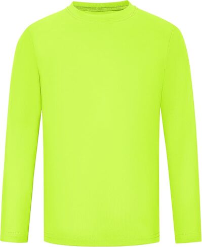 Runhit Boys and Girls Long Sleeve Athletic Shirts Kids UPF 50+ Rash Guard Shirts with Moisture Wicking in Kuwait