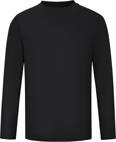 Runhit Boys and Girls Long Sleeve Athletic Shirts Kids UPF 50+ Rash Guard Shirts with Moisture Wicking in Kuwait