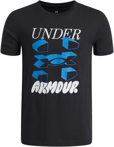 Under Armour Boys' Split Big Logo Short Sleeve T Shirt in Kuwait