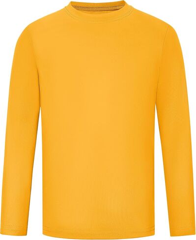 Runhit Boys and Girls Long Sleeve Athletic Shirts Kids UPF 50+ Rash Guard Shirts with Moisture Wicking in Kuwait