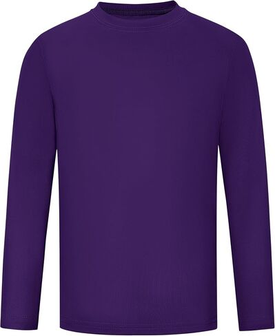Runhit Boys and Girls Long Sleeve Athletic Shirts Kids UPF 50+ Rash Guard Shirts with Moisture Wicking in Kuwait