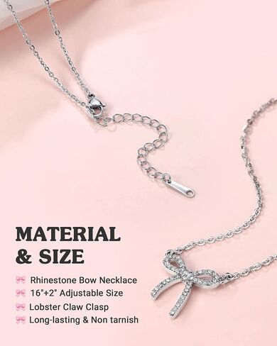 Bow Graduation Necklace Kindergarten 5th 8th Grade Graduation Gifts for Girls Cute Jewelry for Daughter Granddaughter Niece in Kuwait