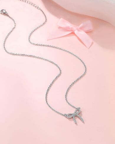 Bow Graduation Necklace Kindergarten 5th 8th Grade Graduation Gifts for Girls Cute Jewelry for Daughter Granddaughter Niece in Kuwait