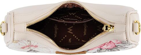 Wrangler Vintage Floral Print Hobo Bag Braided Handle Shoulder Bag for Women in Kuwait